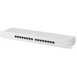 equip 19" Patchpanel: 16 Port, 1HE, grau, Server Zubehör, Grau