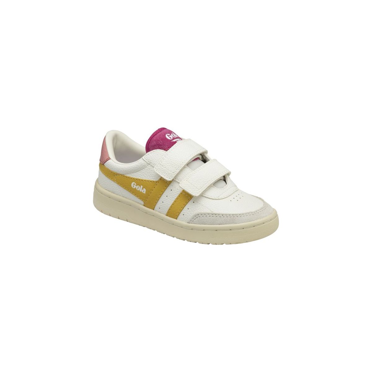 Gola Falcon Strap Sneaker Kids white/pollen/coral pink (WY) 30K CKA415-WY-30K-whitepollencoralpink