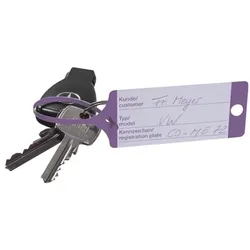 EICHNER 5 Pack je 100 PP-Schlüsselanhänger violett