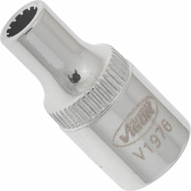 VIGOR Douille à empreinte multiprofil carré creux 6,3 mm (1/4