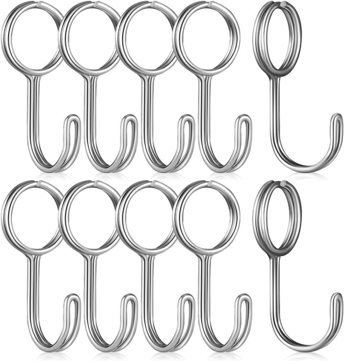 Roestvrijstalen gespleten ringen voor keukenaccessoires, tuinieren en huisorganisatie