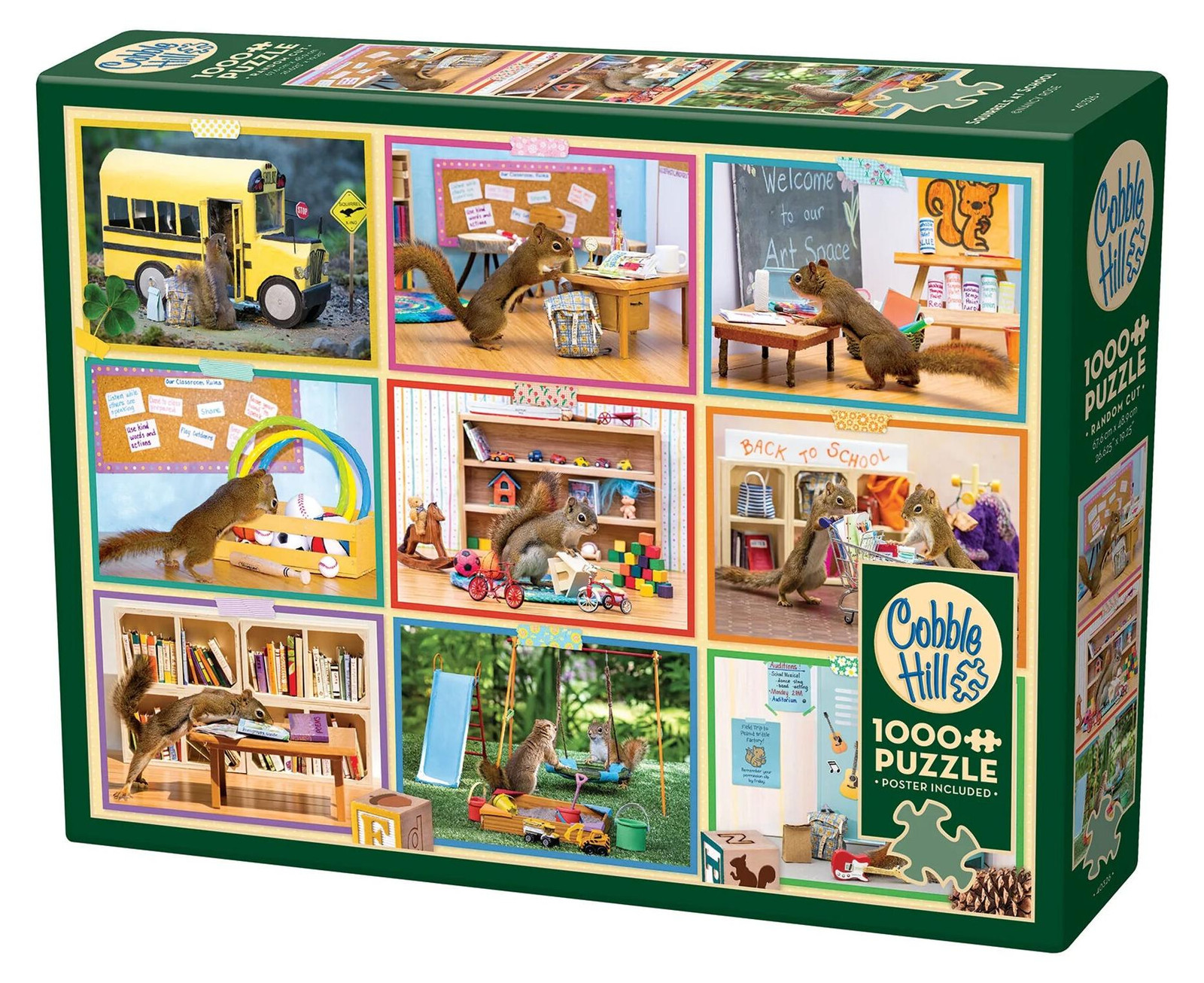 Cobble Hill Puzzel 1000 stukjes Eekhoorns op School