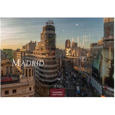Madrid Kalender 2027 – Wandkalender | Fotokalender Spanien 35x50cm Grosses Format - mit atemberaubenden Fotos der bekanntesten Sehenswürdigkeiten und