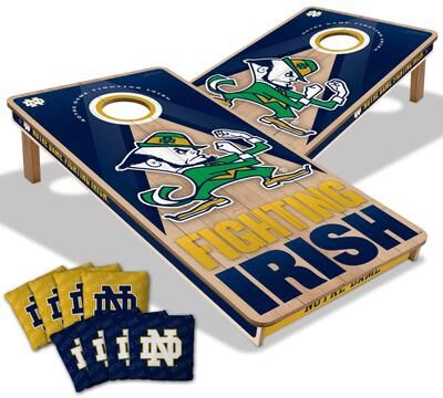 Skip's Garage Notre Dame Fighting Irish NCAA 2x4 Professional Cornhole Board Set