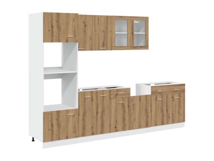 vidaXL 7-TLG. Küchenschrank-Set Lyon Artisan-Eiche Holzwerkstoff