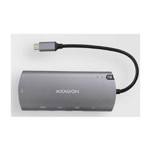 AXAGON HMC-6M2 Multiport-Hub, USB 3.0, M.2-SATA, HDMI, Gbit-LAN, 2x USB-A, 1x USB-C