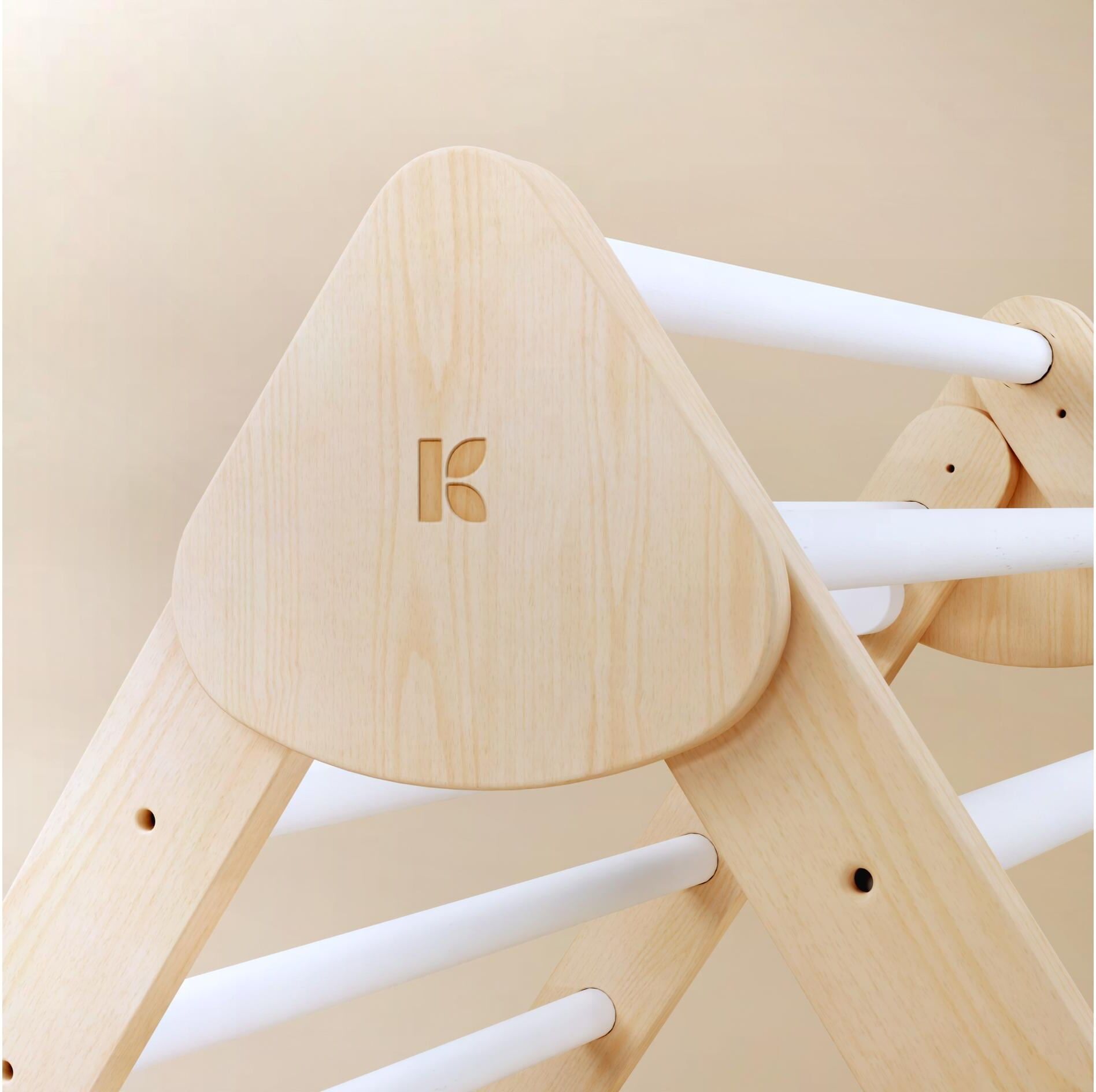 Klettergerüst "Kindaholz Indoor SAMI", Kinder, Gr. B/H:, weiss (hellbraun), Holz, Klettergerüste Klettergerüst, Kletterspielzeug für Kinder ab 6 Monaten hellbraun B/H: