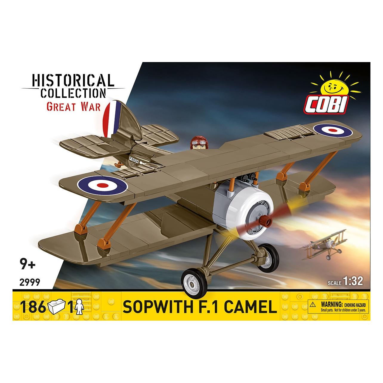 Cobi 186 PCS HC GREAT WAR / 2999 / Sopwith F.1 Camel (COBI-2999)