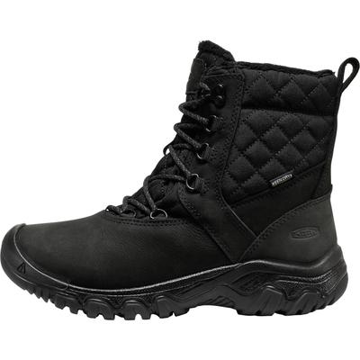 Winterstiefel KEEN "GRETA BOOT II WP", Damen, Gr. 38, schwarz, Leder, Textil, Schuhe Winterstiefel, Snowboots, Winterboots, Winterschuhe, wasserdicht, gefüttert