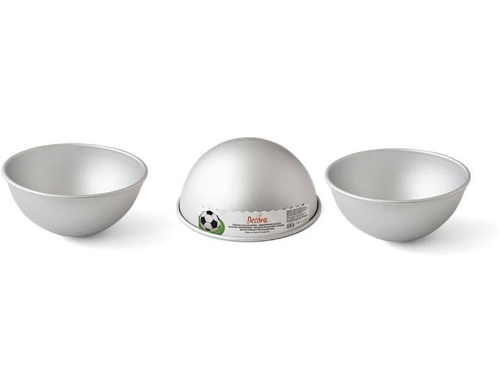 Backform Decora Halbkugel, Ø 10 cm, 3 Stück , silber (silberfarben), Ø:10cm, Aluminium, Küchenformen, Backform