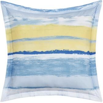 "SEASHORE 18"" SQUARE DECORATIVE THROW PILLOW by J by J. Queen New York in Blue (Size ONE SIZE)"