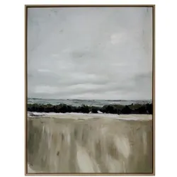 Wandbild 62,5 x 82,5 cm Landschaft Kunststoff Beige