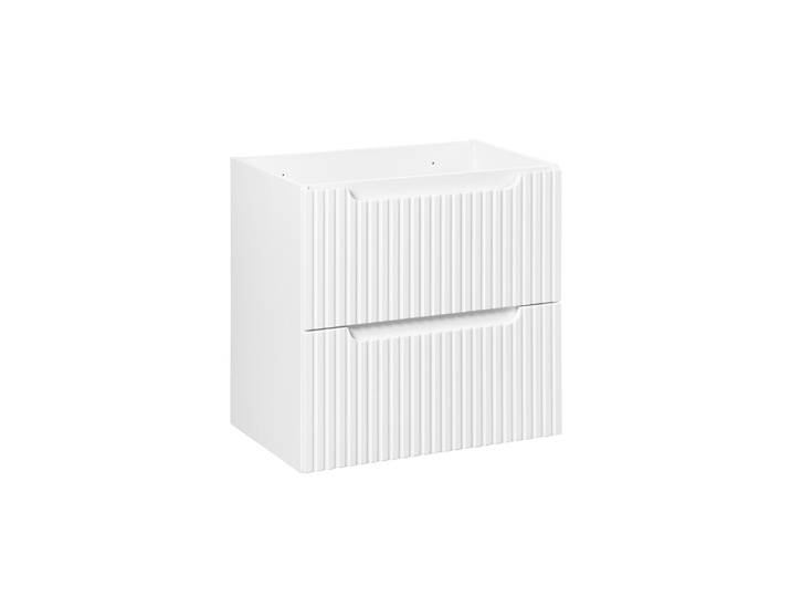 Meuble sous-vasque 60cm 2 tiroirs Riva Blanc