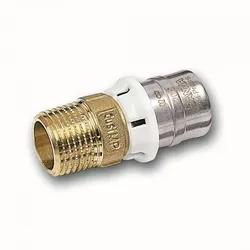Aluverbund Pressfitting SANHA bleifrei Übergang Außengewinde 16 x 2 - 3/8" Multikontur DVGW