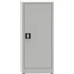 KOVONA Werkstattregalschrank, 2 Einlegeböden, verschweißt, 508 x 400 x 1150 mm, grau