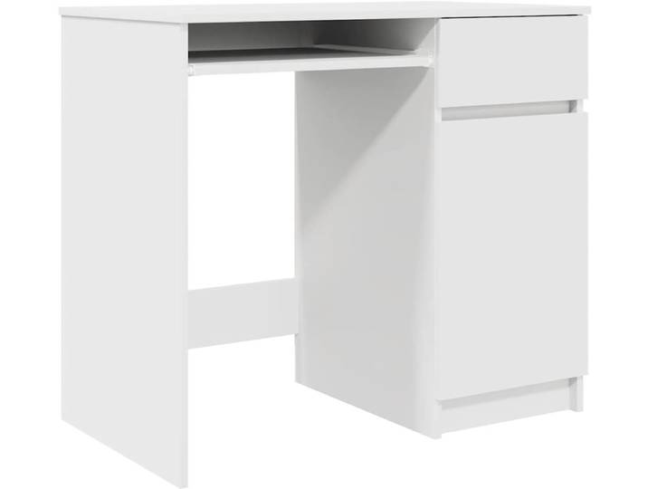 vidaXL - Bureau - 86x49x76 - cm - spaanplaat - wit