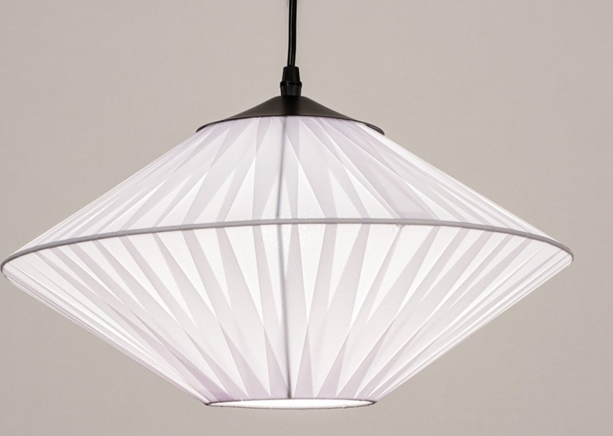 Lumidora Hanglamp Modena 74157 - Wit - Textiel - ⌀ 40 cm