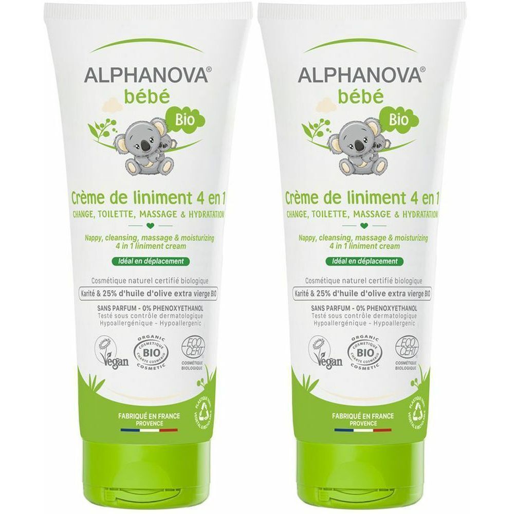 Alphanova BB Liniment Hautcreme Bio 200 ml x2 2x200