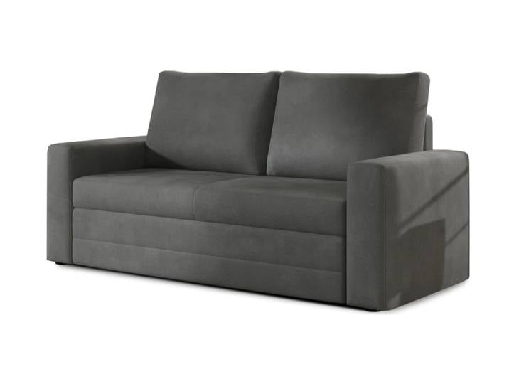 Dunkelgraues 2-Sitzer-Sofa WAVE, ausziehbar