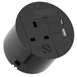 Bachmann LOOP IN CHARGE 1xUK 1xUSB 938.205