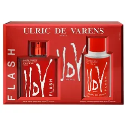 Ulric De Varens Flash Eau De Toilette Spray 100ml Set 2 Artikel