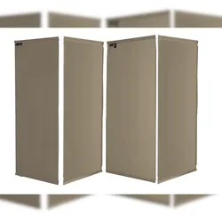 QUICK STAR Ersatz Bezug Paravent 4 Teilig 170 x 220 cm Sand