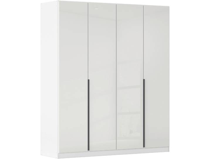 Drehtürenschrank, Weiß, 181x210x54 cm, Holzwerkstoff, Durchdachte Innenausstattung, Modern, Rauch
