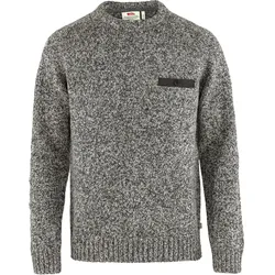Fjällräven Herren Lada Rundhals-Wollpullover - L - Grey