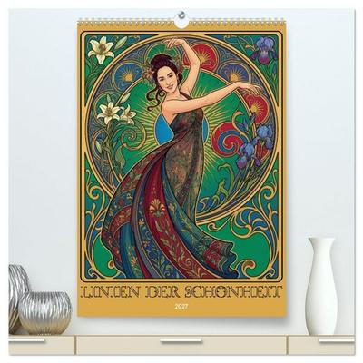 Linien der Schönheit (hochwertiger Premium Wandkalender 2027 DIN A2 hoch), Kunstdruck in Hochglanz