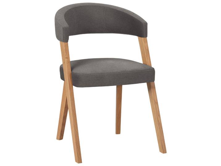 Venda Stuhl, Dunkelgrau, Wildeiche, Holz, Textil, Wildeiche,Wildeiche, massiv,massiv, Uni, eckig, 56x81x66 cm, Lederauswahl, Stoffauswahl, Esszimmer, Stuhl, Esszimmerstühle