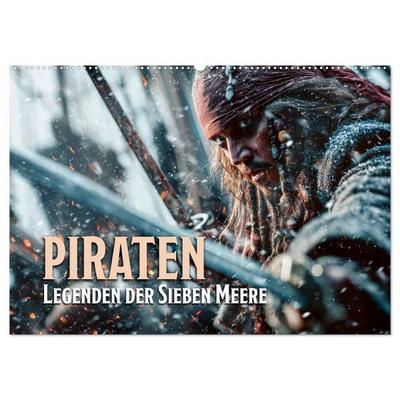 Piraten - Legenden der sieben Meere (Wandkalender 2027 DIN A2 quer), CALVENDO Monatskalender