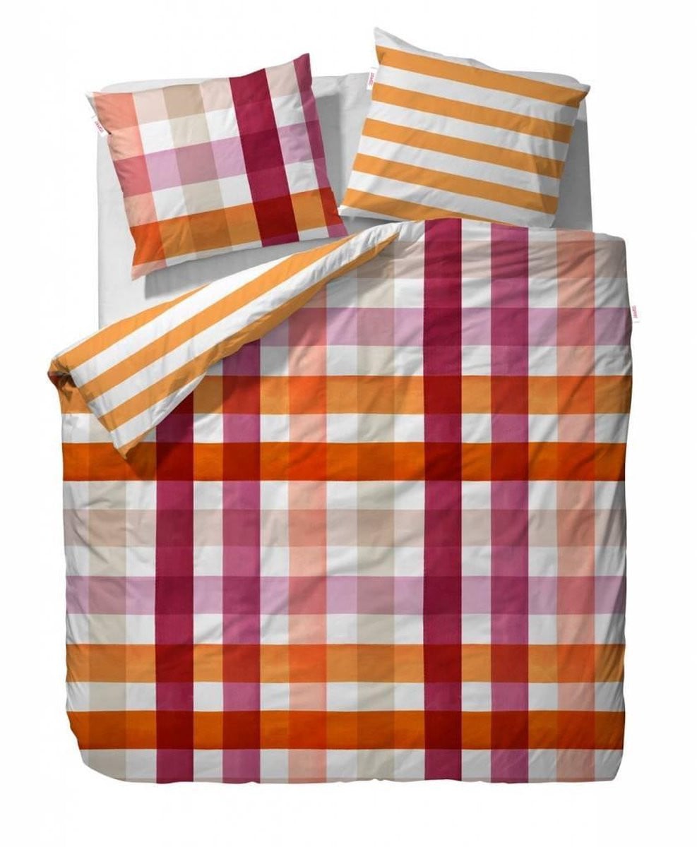 Esprit Sun check Kussensloop - Red - 60 x 70 cm