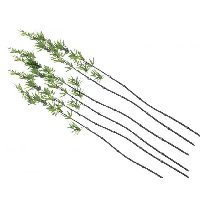 Europalms Bambusstab mit Blättern, künstlich, 180cm, 6er Pack (82509260)
