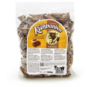 Kuhbonbon Karamellbonbons Choco, Weichkaramell, 70 Stück, 1000g