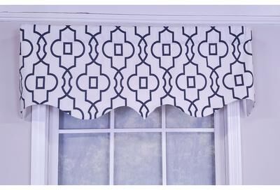 RLF Home Design Crusade Regal Window Valance Color Light Navy