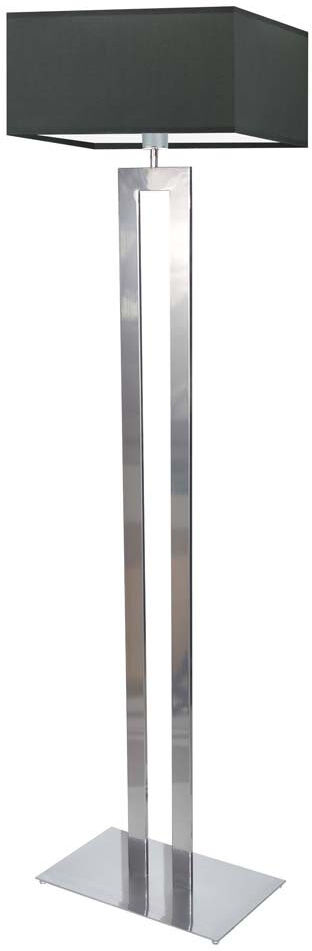 17 Stories Arsh 161cm Traditional Floor Lamp Silver/Graphite 161cm H X 40cm W X 40cm D