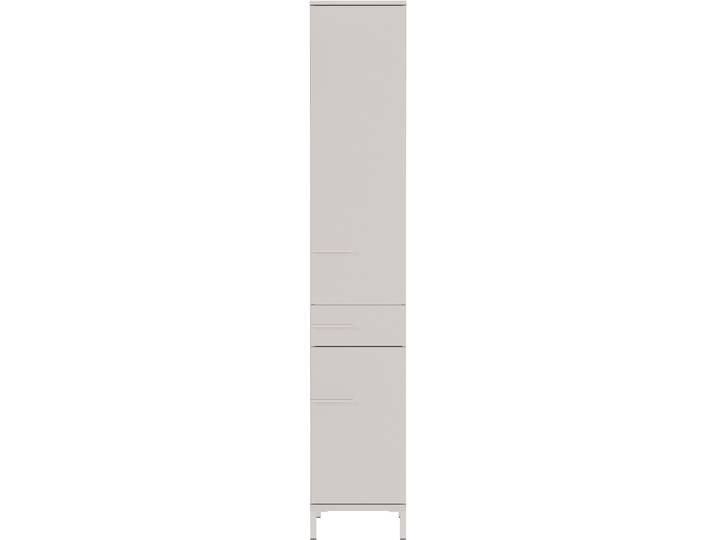 Hochschrank GERMANIA Hochschrank , grau (kaschmir), B:34cm H:190cm T:34cm, Holzwerkstoff, Metall, Schränke, Hochschrank, Hochschrank mit wechselbarem Türanschlag in Kaschmir