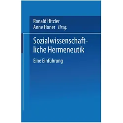 Sozialwissenschaftliche Hermeneutik, Fachbücher von Ronald Hitzler