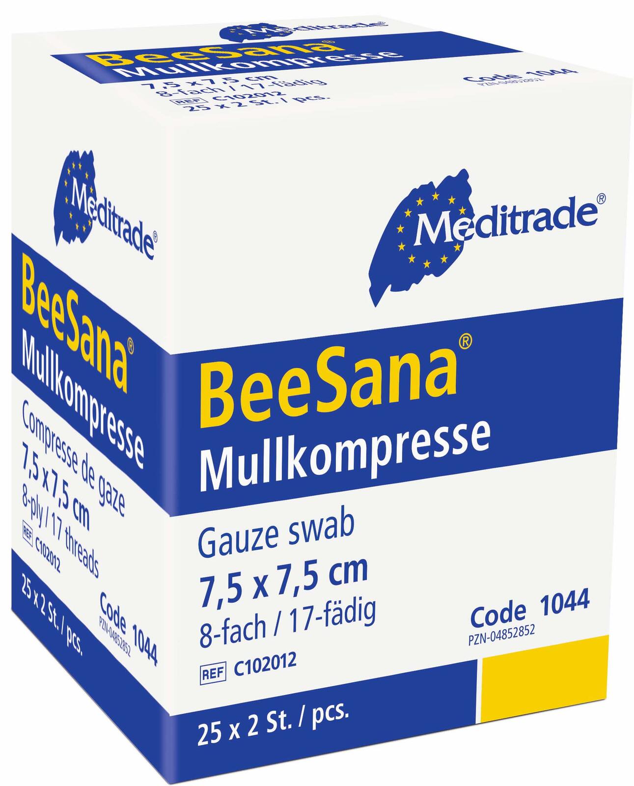 Meditrade® Mull-Kompressen BeeSana® 7.5 cm x 7.5 cm 1044