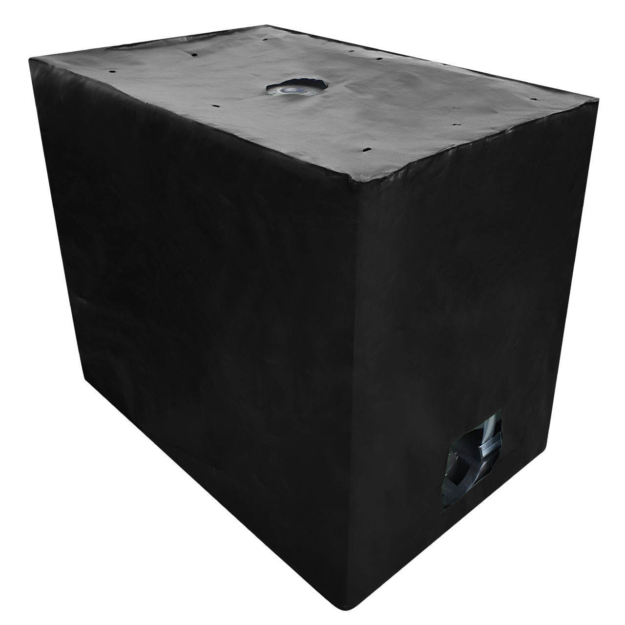 REKUBIK IBC Cover UV-Schutz Gewebe mit Klettverschluss in Schwarz 600l IBC (120x80x100cm)