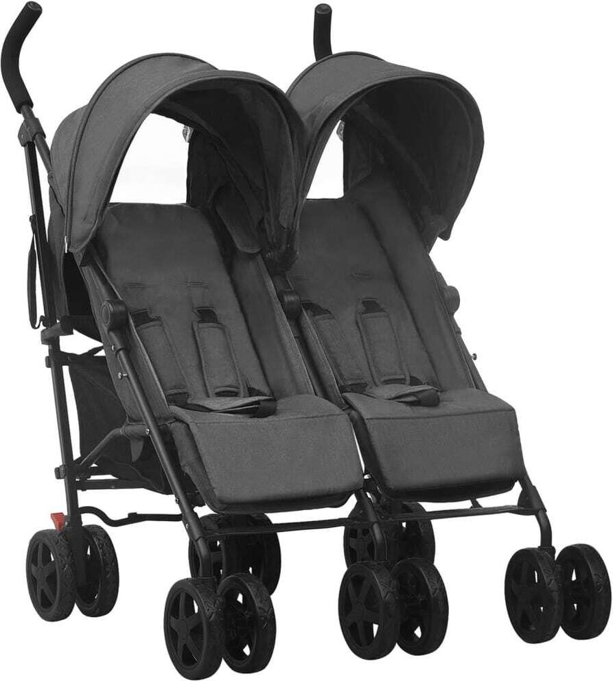 Geschwisterwagen Anthrazit Stahl