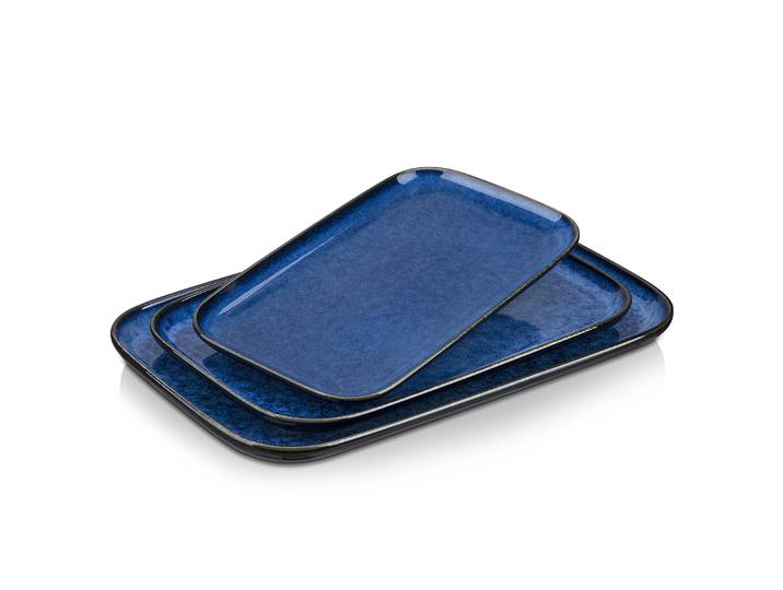 Vancasso – ensemble d'assiettes rectangulaires en grès, 3/6 pièces, assiettes à dîner, assiettes à gâteau, assiettes à dessert, assiettes à petit-déjeuner