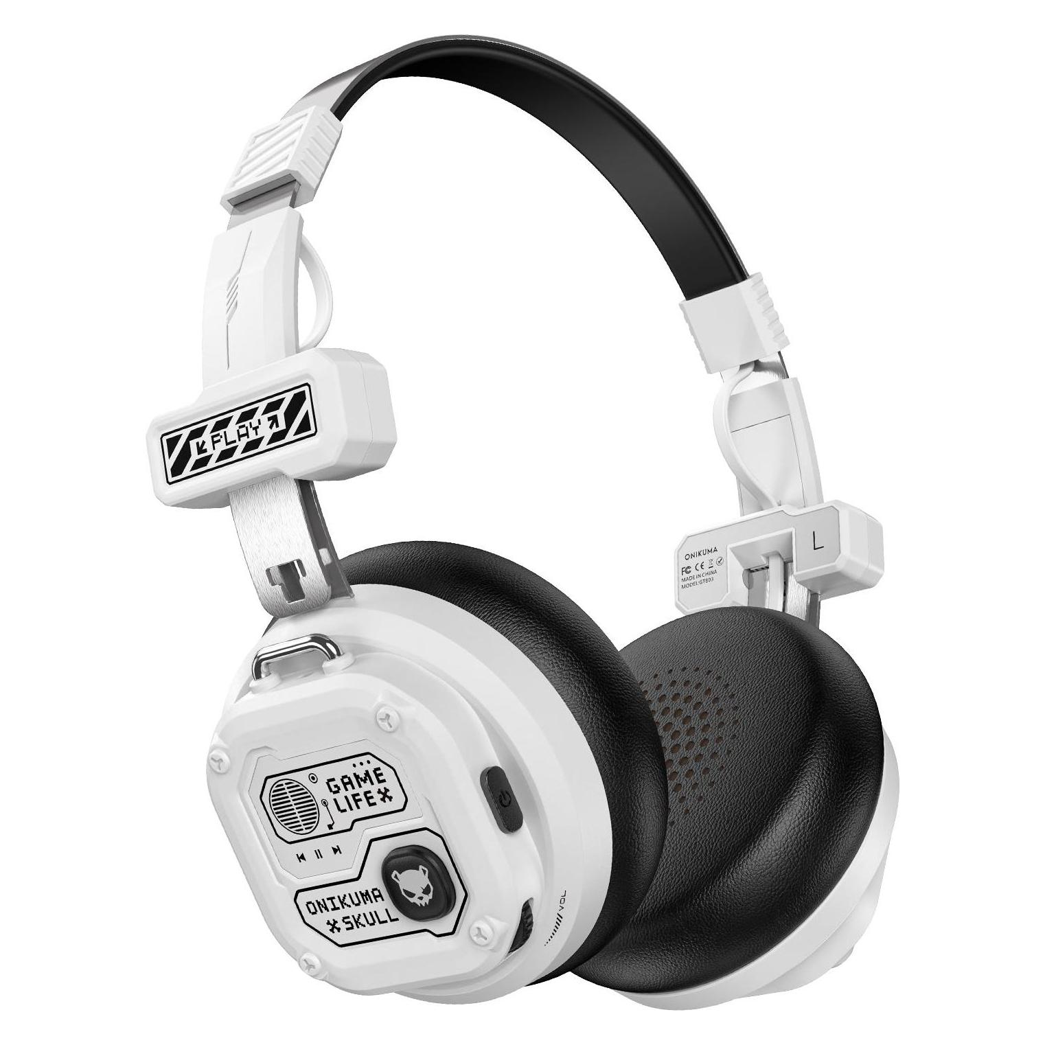 Onikuma GT803 gaming headphones (white) (Kabelgebunden, Kabellos) (GT803 White)
