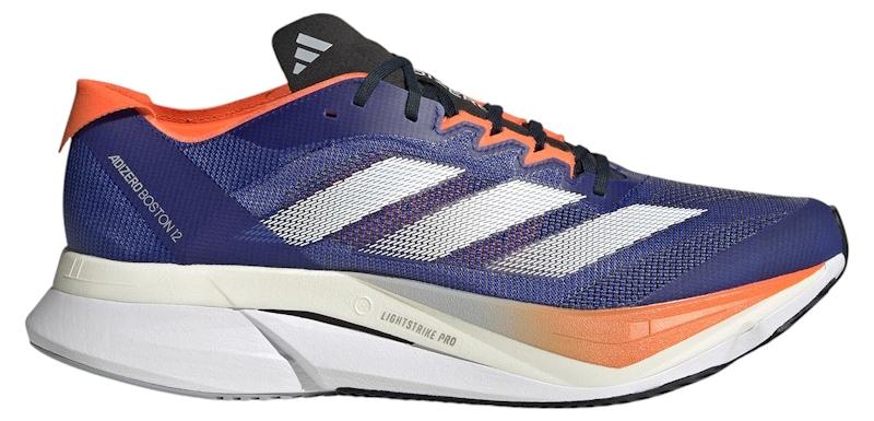 adidas Adizero Boston 12 Lucid Blue Cloud White Impact Orange - EU 43 1/3