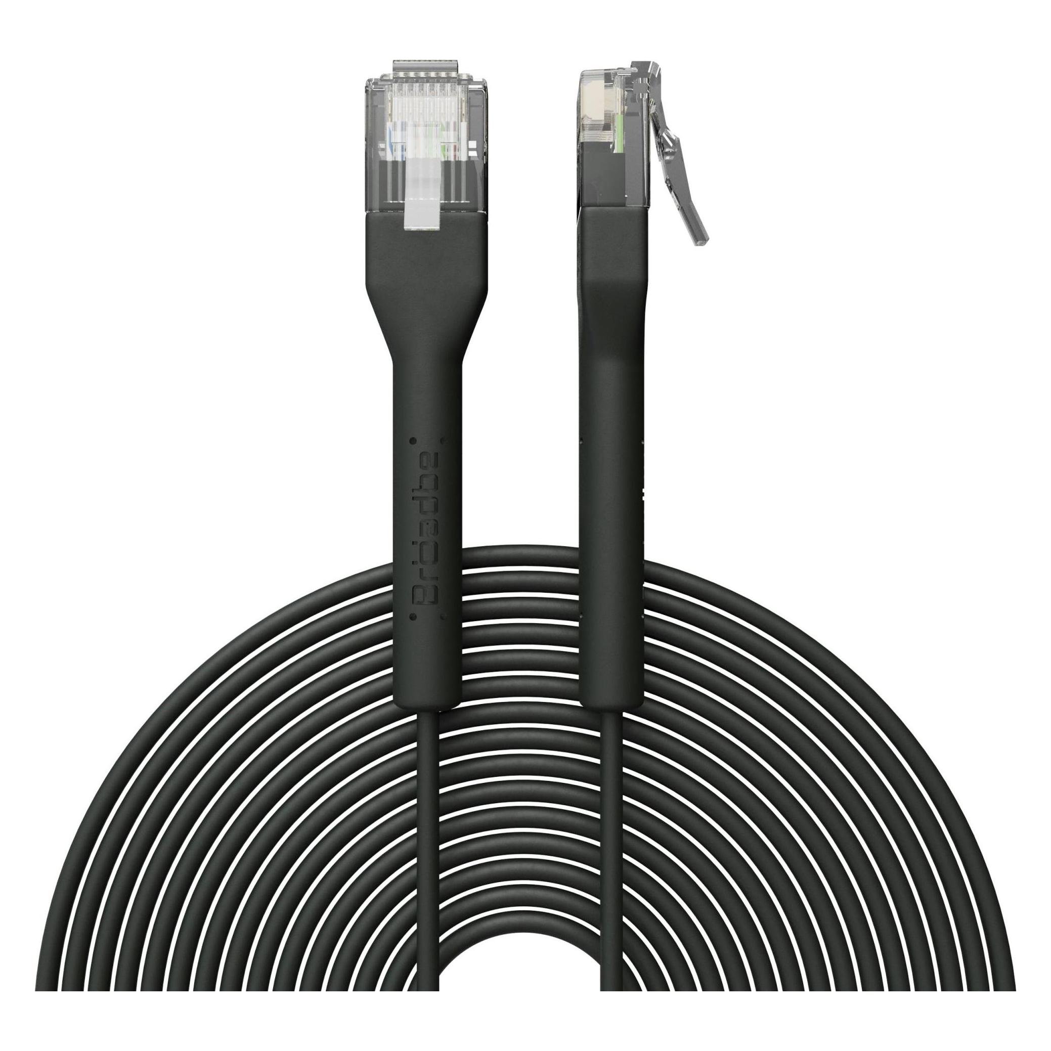 Broadbe Slim Patch Cable 5G Black 20m Cable-Patch-Cat6-BK-20M-Slim (CAT6, 20 m) (Cable-Patch-Cat6-BK-20M-Slim)