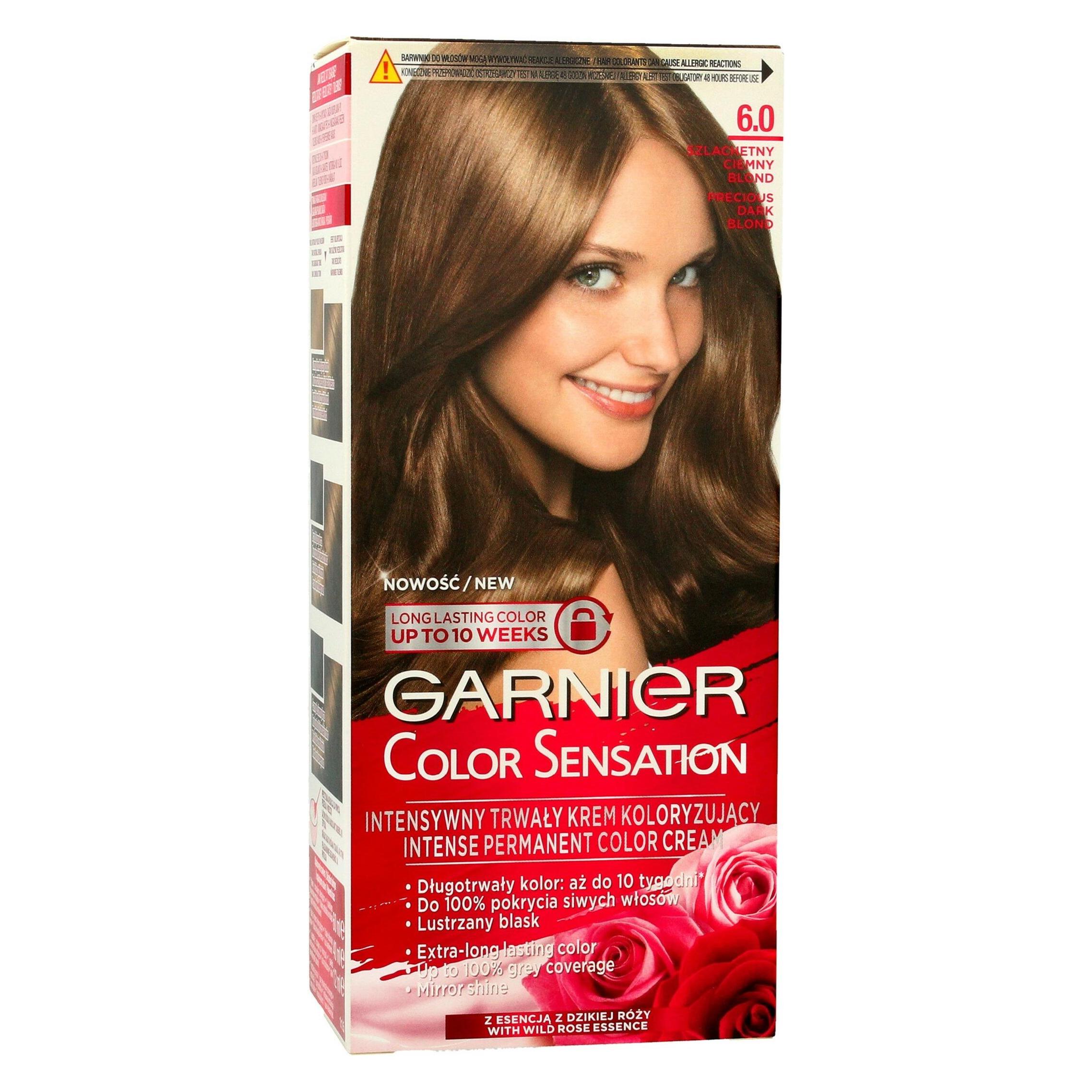 Garnier Color Sensation Hair Dye 6.0 Noble Dark Brown (Braun) (0341036)