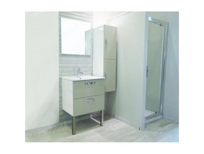 ONDEE ZEN Ensemble caisson + vasque MIXY - 60cm - Blanc - Mélaminé - Livré en kit