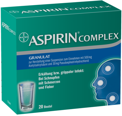 Bayer Vital GmbH ASPIRIN COMPLEX Granulat 20 St 04114918