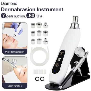 Inspired Finds 2 in 1 Diamond Microdermabrasion Machine With Hydrating Sprayer Deep Facial Cleaning & Blackhead Remover 2 in 1 Diamond Microdermabrasion Machine With Hydrating Sprayer Deep Facial Cleaning & Blackhead Remover