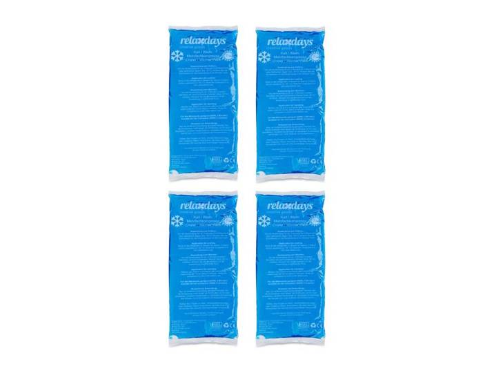 Relaxdays 20x koelpads blauw rechthoekig